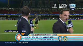 El saludo de Buffon a Mariano Closs y Diego Latorre