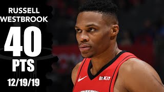 Russell Westbrook goes off for 40 points in Rockets vs. Clippers | 2019-20 NBA Highlights
