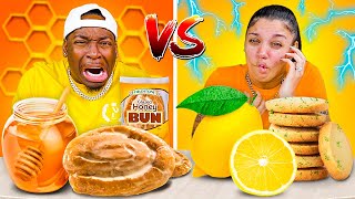 HONEY VS LEMON FOOD CHALLENGE
