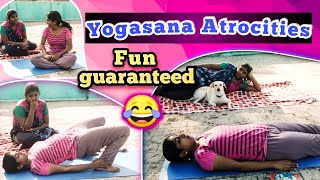 Yogasana Atrocities😂 Lock down yoga challenge | Day 1 yoga practice