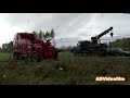 excavator stuck in deep clay heavy recovery terribärgarn sweden