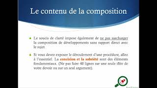 Méthodologie de la composition aux concours administratifs - 2 - les spécificités et le contenu