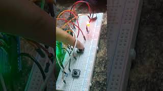 Controlling LED and Buzzer using switch. #led#arduino#buzzer