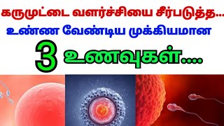 கருமுட்டை வளர்ச்சி சீர்படுத்த  | இயற்கையாக விரைவில் கருத்தரிக்க | how to get pregant fast tamil