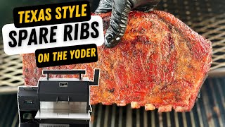 Texas Style Spare Ribs - Smoked Pork Ribs with Dry Rub