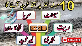 10 Marla Rcc slab cost in Pakistan| 10 Marla house construction cost||TACS