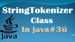 StringTokenizer in Java || StringTokenizer class in Java || Explain with example