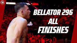 Every FINISH at Bellator 296! | Bellator MMA