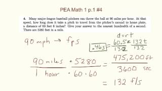 MPH into FPS conversion