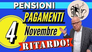 PENSIONI ❗️👉 PAGAMENTO NOVEMBRE in MEGA RITARDO❗️😱 Ma c'è anche una BUONA NOTIZIA 👍