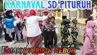 Karnaval SD Pituruh di penghujung bulan Agustus dalam rangka memperingati HUT RI ke 79 Pituruh Ampuh