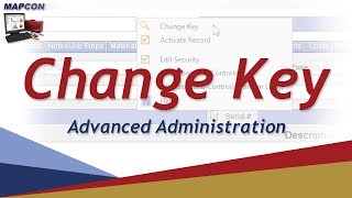 Change Key -MAPCON CMMS