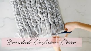 DIY IKEA HACKS | Minimal Braided Cushion Cover | MINIMALISTA