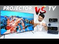 LED Projector vs 4K TV Comparison | Can ₹25K Projector Replace ₹50,000 TV?