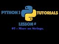Python Programming Tutorial Series From scratch (07 More on Strings) | Tutorials point