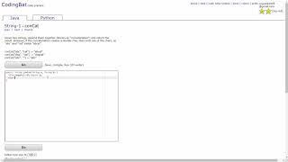 String - 1 (conCat) Java Tutorial || Codingbat.com