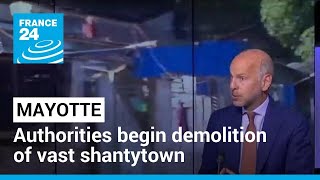 Mayotte migration crisis: French authorities begin demolition of vast shantytown • FRANCE 24