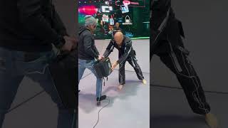 Alex Pereira & UFC Hall of Famer Bas Rutten smashing the Leg Kick Pad