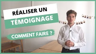 Comment réaliser un témoignage vidéo ?