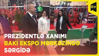 Prezident İlham Əliyev XVI Azərbaycan Beynəlxalq Kənd Təsərrüfatı sərgiləri ilə tanış olub