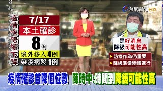 今增本土8例.1病歿 下週進行降級準備工作