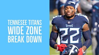 Breakdown of the Tennessee Titans Wide zone with Derrick Henry