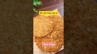 Làm cơm cháy đơn giản bằng nồi chiên không dầu #comchay #nauandongian