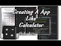 Creating A App Like Calculator With HTML, CSS, JavaScript In Spck Code Editor..