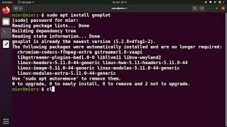 Gnuplot #1 - Install gnuplot and plot x