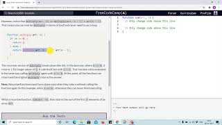 Lesson 101 - replacing loop with recursion - freecodecamp