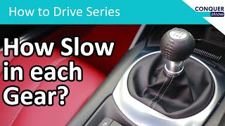 How slow can you go in each gear? I compare three different manual cars.