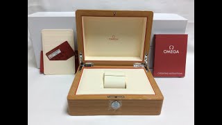 OMEGA WATCH BOX BRAND NEW + OMEGA POUCH + BOOK + Card Holder + FREE SHIPPING for sale ask info