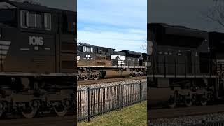 Nice NS lashup #train #railroad #locomotive #ns #norfolksouthern #railfan #foamer #shorts #fypシ゚ #hi