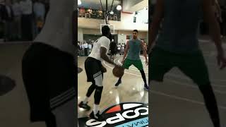 James Harden and Carmelo Anthony both dominate in a pickup game