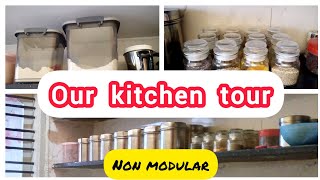 ನಮ್ಮ ಮನೆಯ ಸರಳವಾದ ಅಡುಗೆ ಮನೆ ಟೂರ್🏡 |Kitchen Tour| #kitchentour #nonmodularkitchen #dailyvlog #vlog