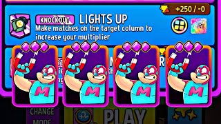 4X knockout lights up square matches match masters today gameplay.