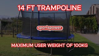 14 FT TRAMPOLINE BY SPORTSPOWER