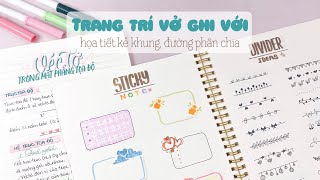 [Calli \u0026 Bujo] Gợi ý các mẫu khung và đường phân chia trang trí vở ghi