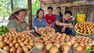 Hột Gà Nướng Chấm Muối Tiêu, Rau Râm | Món Ăn Vặt Miền Quê Mùa Hè || Grilled chicken eggs