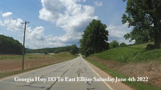 Ga Hwy 183 from Ga Hwy 136 To East Ellijay Saturday June 4th 2022  #East Ellijay