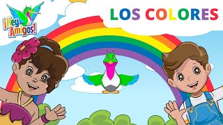 Sing & Learn Rainbow Colors in Spanish & English: Interactive Bilingual Kids Song | Hey-Amigos.com