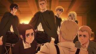 Mikasa teams up with Annie and Reiner to save the world! Shingeki no Kyojin Season 4 part 2 Ep 8