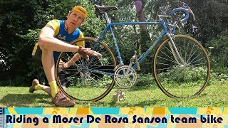 Riding a Moser de Rosa Sanson team bike -Warning - Francesco Moser content!