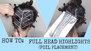Full Head Highlights | Full Color (foil placement)