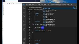 javascript break and continue part-22