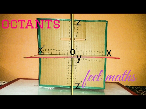 Maths model 3d geometry 8 octants for exhibition Maths model 3d geometry 8 octants for exhibition