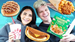 Eating New Limited Fast Food Items for 24 Hours!