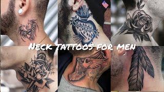 Neck Tattoos for men | neck tattoo ideas