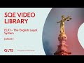 SQE Video Library Preview – The English Legal System - The Judiciary