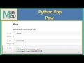 Python Pop: Pow